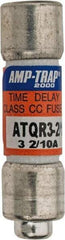 Ferraz Shawmut - 300 VDC, 600 VAC, 3.2 Amp, Time Delay General Purpose Fuse - Clip Mount, 1-1/2" OAL, 100 at DC, 200 at AC kA Rating, 13/32" Diam - Benchmark Tooling