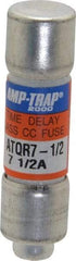 Ferraz Shawmut - 300 VDC, 600 VAC, 7.5 Amp, Time Delay General Purpose Fuse - Clip Mount, 1-1/2" OAL, 100 at DC, 200 at AC kA Rating, 13/32" Diam - Benchmark Tooling