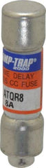 Ferraz Shawmut - 300 VDC, 600 VAC, 8 Amp, Time Delay General Purpose Fuse - Clip Mount, 1-1/2" OAL, 100 at DC, 200 at AC kA Rating, 13/32" Diam - Benchmark Tooling