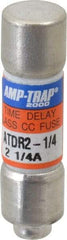 Ferraz Shawmut - 300 VDC, 600 VAC, 2.25 Amp, Time Delay General Purpose Fuse - Clip Mount, 1-1/2" OAL, 100 at DC, 200 at AC kA Rating, 13/32" Diam - Benchmark Tooling