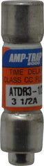 Ferraz Shawmut - 300 VDC, 600 VAC, 3.5 Amp, Time Delay General Purpose Fuse - Clip Mount, 1-1/2" OAL, 100 at DC, 200 at AC kA Rating, 13/32" Diam - Benchmark Tooling