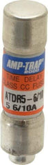 Ferraz Shawmut - 300 VDC, 600 VAC, 5.6 Amp, Time Delay General Purpose Fuse - Clip Mount, 1-1/2" OAL, 100 at DC, 200 at AC kA Rating, 13/32" Diam - Benchmark Tooling