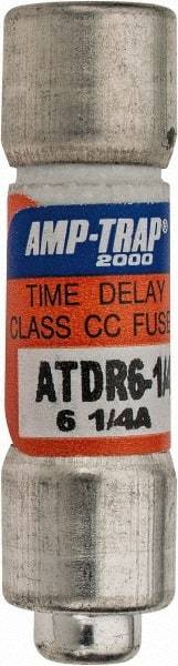 Ferraz Shawmut - 300 VDC, 600 VAC, 6.25 Amp, Time Delay General Purpose Fuse - Clip Mount, 1-1/2" OAL, 100 at DC, 200 at AC kA Rating, 13/32" Diam - Benchmark Tooling