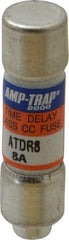 Ferraz Shawmut - 300 VDC, 600 VAC, 8 Amp, Time Delay General Purpose Fuse - Clip Mount, 1-1/2" OAL, 100 at DC, 200 at AC kA Rating, 13/32" Diam - Benchmark Tooling