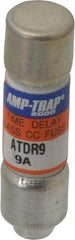 Ferraz Shawmut - 300 VDC, 600 VAC, 9 Amp, Time Delay General Purpose Fuse - Clip Mount, 1-1/2" OAL, 100 at DC, 200 at AC kA Rating, 13/32" Diam - Benchmark Tooling