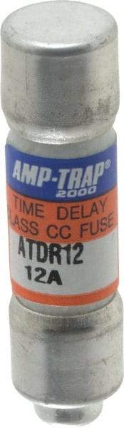 Ferraz Shawmut - 300 VDC, 600 VAC, 12 Amp, Time Delay General Purpose Fuse - Clip Mount, 1-1/2" OAL, 100 at DC, 200 at AC kA Rating, 13/32" Diam - Benchmark Tooling