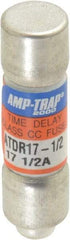 Ferraz Shawmut - 300 VDC, 600 VAC, 17.5 Amp, Time Delay General Purpose Fuse - Clip Mount, 1-1/2" OAL, 100 at DC, 200 at AC kA Rating, 13/32" Diam - Benchmark Tooling