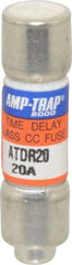 Ferraz Shawmut - 300 VDC, 600 VAC, 20 Amp, Time Delay General Purpose Fuse - Clip Mount, 1-1/2" OAL, 100 at DC, 200 at AC kA Rating, 13/32" Diam - Benchmark Tooling