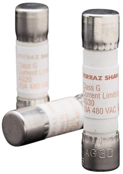 Ferraz Shawmut - 600 VAC, 8 Amp, Time Delay General Purpose Fuse - Clip Mount, 1-5/16" OAL, 100 at AC kA Rating, 13/32" Diam - Benchmark Tooling