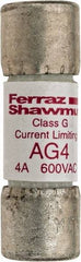 Ferraz Shawmut - 600 VAC, 4 Amp, Time Delay General Purpose Fuse - Clip Mount, 1-5/16" OAL, 100 at AC kA Rating, 13/32" Diam - Benchmark Tooling