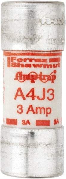 Ferraz Shawmut - 300 VDC, 600 VAC, 3 Amp, Fast-Acting General Purpose Fuse - Clip Mount, 2-1/4" OAL, 100 at DC, 200 at AC kA Rating, 13/16" Diam - Benchmark Tooling