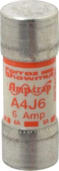 Ferraz Shawmut - 300 VDC, 600 VAC, 6 Amp, Fast-Acting General Purpose Fuse - Clip Mount, 2-1/4" OAL, 100 at DC, 200 at AC kA Rating, 13/16" Diam - Benchmark Tooling