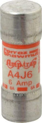 Ferraz Shawmut - 300 VDC, 600 VAC, 6 Amp, Fast-Acting General Purpose Fuse - Clip Mount, 2-1/4" OAL, 100 at DC, 200 at AC kA Rating, 13/16" Diam - Benchmark Tooling