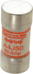 Ferraz Shawmut - 300 VDC, 600 VAC, 50 Amp, Fast-Acting General Purpose Fuse - Clip Mount, 2-3/8" OAL, 100 at DC, 200 at AC kA Rating, 1-1/16" Diam - Benchmark Tooling