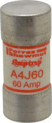 Ferraz Shawmut - 300 VDC, 600 VAC, 60 Amp, Fast-Acting General Purpose Fuse - Clip Mount, 2-3/8" OAL, 100 at DC, 200 at AC kA Rating, 1-1/16" Diam - Benchmark Tooling