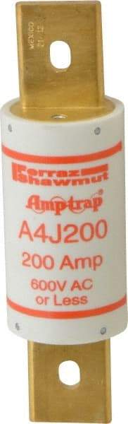 Ferraz Shawmut - 300 VDC, 600 VAC, 200 Amp, Fast-Acting General Purpose Fuse - Clip Mount, 5-3/4" OAL, 100 at DC, 200 at AC kA Rating, 1-5/8" Diam - Benchmark Tooling