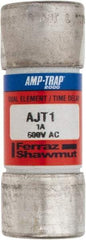 Ferraz Shawmut - 500 VDC, 600 VAC, 1 Amp, Time Delay General Purpose Fuse - Clip Mount, 2-1/4" OAL, 100 at DC, 200 at AC, 300 (Self-Certified) kA Rating, 13/16" Diam - Benchmark Tooling