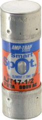 Ferraz Shawmut - 500 VDC, 600 VAC, 17.5 Amp, Time Delay General Purpose Fuse - Clip Mount, 2-1/4" OAL, 100 at DC, 200 at AC, 300 (Self-Certified) kA Rating, 13/16" Diam - Benchmark Tooling