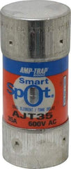 Ferraz Shawmut - 500 VDC, 600 VAC, 35 Amp, Time Delay General Purpose Fuse - Clip Mount, 2-3/8" OAL, 100 at DC, 200 at AC, 300 (Self-Certified) kA Rating, 1-1/16" Diam - Benchmark Tooling