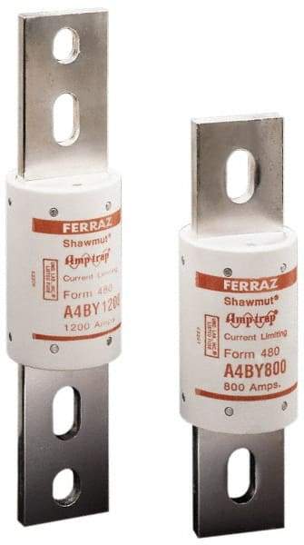 Ferraz Shawmut - 300 VDC, 600 VAC, 2500 Amp, Time Delay General Purpose Fuse - Bolt-on Mount, 10-3/4" OAL, 100 at DC, 200 at AC kA Rating, 4-1/2" Diam - Benchmark Tooling