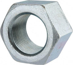 Value Collection - 1-1/2 - 12 UNF Steel Right Hand Hex Nut - 2-1/4" Across Flats, 1-9/32" High, Zinc Clear Finish - Benchmark Tooling