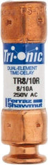 Ferraz Shawmut - 250 VAC/VDC, 0.8 Amp, Time Delay General Purpose Fuse - Clip Mount, 50.8mm OAL, 20 at DC, 200 at AC kA Rating, 9/16" Diam - Benchmark Tooling