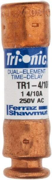 Ferraz Shawmut - 250 VAC/VDC, 1.4 Amp, Time Delay General Purpose Fuse - Clip Mount, 50.8mm OAL, 20 at DC, 200 at AC kA Rating, 9/16" Diam - Benchmark Tooling