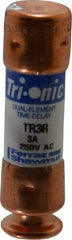 Ferraz Shawmut - 160 VDC, 250 VAC, 3 Amp, Time Delay General Purpose Fuse - Clip Mount, 50.8mm OAL, 20 at DC, 200 at AC kA Rating, 9/16" Diam - Benchmark Tooling