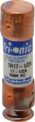 Ferraz Shawmut - 160 VDC, 250 VAC, 17.5 Amp, Time Delay General Purpose Fuse - Clip Mount, 50.8mm OAL, 20 at DC, 200 at AC kA Rating, 9/16" Diam - Benchmark Tooling