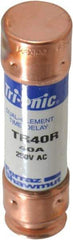 Ferraz Shawmut - 250 VAC/VDC, 40 Amp, Time Delay General Purpose Fuse - Clip Mount, 76.2mm OAL, 20 at DC, 200 at AC kA Rating, 13/16" Diam - Benchmark Tooling