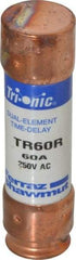 Ferraz Shawmut - 250 VAC/VDC, 60 Amp, Time Delay General Purpose Fuse - Clip Mount, 76.2mm OAL, 20 at DC, 200 at AC kA Rating, 13/16" Diam - Benchmark Tooling