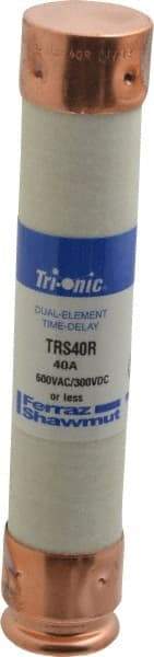 Ferraz Shawmut - 300 VDC, 600 VAC, 40 Amp, Time Delay General Purpose Fuse - Clip Mount, 5-1/2" OAL, 20 at DC, 200 at AC kA Rating, 1-1/16" Diam - Benchmark Tooling