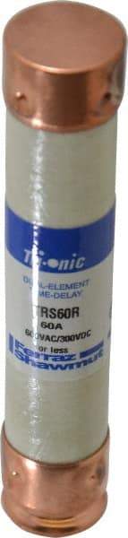 Ferraz Shawmut - 300 VDC, 600 VAC, 60 Amp, Time Delay General Purpose Fuse - Clip Mount, 5-1/2" OAL, 20 at DC, 200 at AC kA Rating, 1-1/16" Diam - Benchmark Tooling