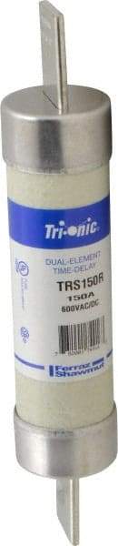 Ferraz Shawmut - 600 VAC/VDC, 150 Amp, Time Delay General Purpose Fuse - Clip Mount, 9-5/8" OAL, 100 at DC, 200 at AC kA Rating, 1-13/16" Diam - Benchmark Tooling