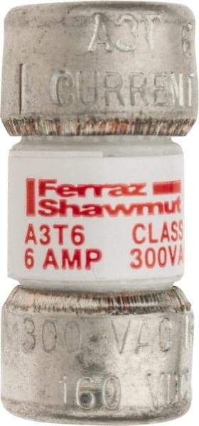 Ferraz Shawmut - 160 VDC, 300 VAC, 6 Amp, Fast-Acting General Purpose Fuse - Clip Mount, 7/8" OAL, 200 at AC, 50 at DC kA Rating, 13/32" Diam - Benchmark Tooling