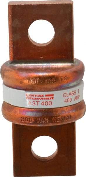 Ferraz Shawmut - 160 VDC, 300 VAC, 400 Amp, Fast-Acting General Purpose Fuse - Bolt-on Mount, 2-3/4" OAL, 200 at AC, 50 at DC kA Rating, 1-21/64" Diam - Benchmark Tooling