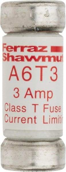 Ferraz Shawmut - 300 VDC, 600 VAC, 3 Amp, Fast-Acting General Purpose Fuse - Clip Mount, 1-1/2" OAL, 100 at DC, 200 at AC kA Rating, 9/16" Diam - Benchmark Tooling