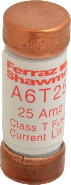 Ferraz Shawmut - 300 VDC, 600 VAC, 25 Amp, Fast-Acting General Purpose Fuse - Clip Mount, 1-1/2" OAL, 100 at DC, 200 at AC kA Rating, 9/16" Diam - Benchmark Tooling