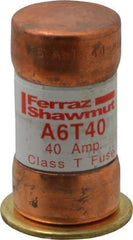 Ferraz Shawmut - 300 VDC, 600 VAC, 40 Amp, Fast-Acting General Purpose Fuse - Clip Mount, 1-9/16" OAL, 100 at DC, 200 at AC kA Rating, 13/16" Diam - Benchmark Tooling