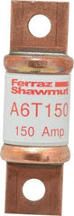 Ferraz Shawmut - 300 VDC, 600 VAC, 150 Amp, Fast-Acting General Purpose Fuse - Bolt-on Mount, 3-1/4" OAL, 100 at DC, 200 at AC kA Rating, 1-1/16" Diam - Benchmark Tooling