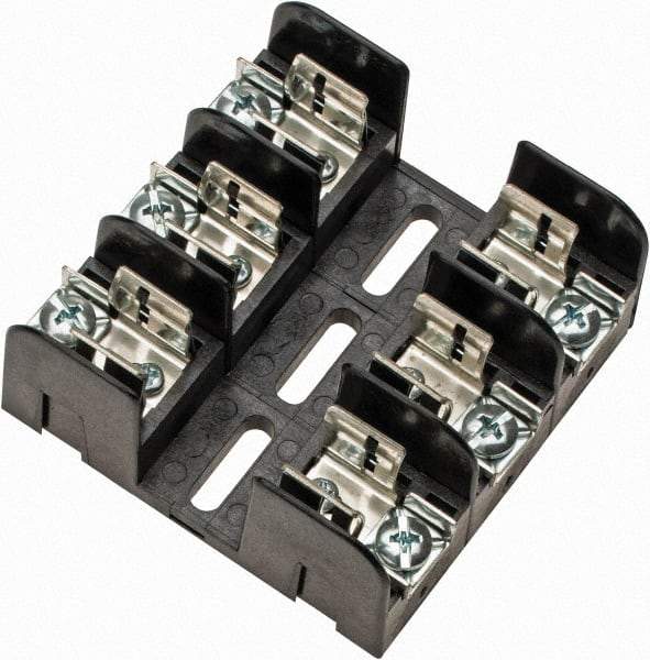 Ferraz Shawmut - 3 Pole, 250 VAC/VDC, 30 Amp, Screw Mount Fuse Block - 3 Inch Long x 3 Inch Wide x 1.38 Inch High Block - Benchmark Tooling