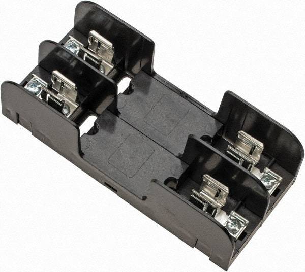 Ferraz Shawmut - 2 Pole, 10 to 14 AWG, 250/600 VAC/VDC, 30 Amp, Screw Mount Fuse Block - 5/16 Inch Diameter x 7 Inch Long x 3.09 Inch Wide x 2 Inch High Block - Benchmark Tooling