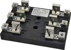 Ferraz Shawmut - 3 Pole, 6 to 2/0 AWG, 600 VAC/VDC, 100 Amp, Screw Mount Fuse Block - 4 Inch Long x 4.65 Inch Wide x 2.21 Inch High Block - Benchmark Tooling