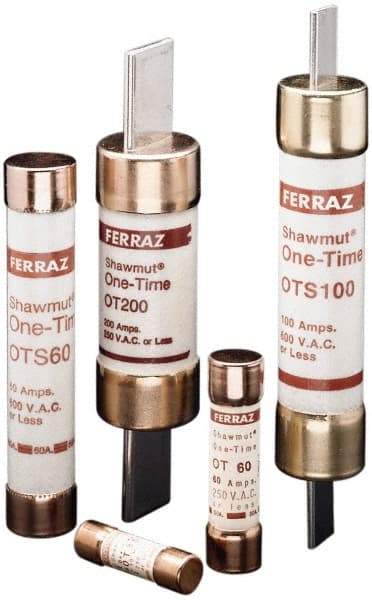 Ferraz Shawmut - 300 VDC, 600 VAC, 400 Amp, Fast-Acting General Purpose Fuse - Clip Mount, 11-5/8" OAL, 20 at DC, 50 at AC kA Rating, 2-9/16" Diam - Benchmark Tooling