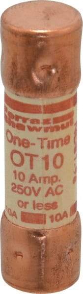 Ferraz Shawmut - 250 VAC/VDC, 10 Amp, Fast-Acting General Purpose Fuse - Clip Mount, 50.8mm OAL, 20 at DC, 50 at AC kA Rating, 9/16" Diam - Benchmark Tooling