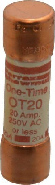 Ferraz Shawmut - 250 VAC/VDC, 20 Amp, Fast-Acting General Purpose Fuse - Clip Mount, 50.8mm OAL, 20 at DC, 50 at AC kA Rating, 9/16" Diam - Benchmark Tooling