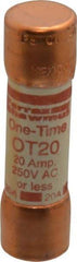 Ferraz Shawmut - 250 VAC/VDC, 20 Amp, Fast-Acting General Purpose Fuse - Clip Mount, 50.8mm OAL, 20 at DC, 50 at AC kA Rating, 9/16" Diam - Benchmark Tooling