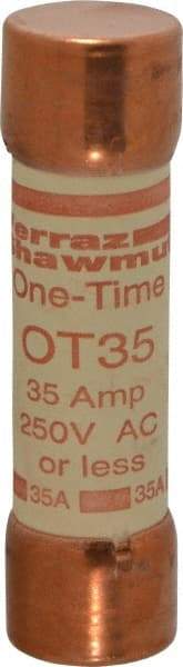 Ferraz Shawmut - 250 VAC/VDC, 35 Amp, Fast-Acting General Purpose Fuse - Clip Mount, 76.2mm OAL, 20 at DC, 50 at AC kA Rating, 13/16" Diam - Benchmark Tooling