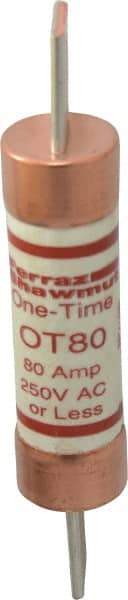 Ferraz Shawmut - 250 VAC/VDC, 80 Amp, Fast-Acting General Purpose Fuse - Clip Mount, 5-7/8" OAL, 20 at DC, 50 at AC kA Rating, 1-1/16" Diam - Benchmark Tooling