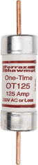 Ferraz Shawmut - 250 VAC/VDC, 125 Amp, Fast-Acting General Purpose Fuse - Clip Mount, 7-1/8" OAL, 20 at DC, 50 at AC kA Rating, 1-9/16" Diam - Benchmark Tooling